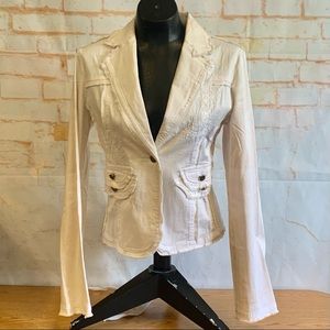 Ceres off White Tie Back Blazer